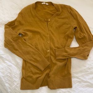 Mustard yellow cardigan